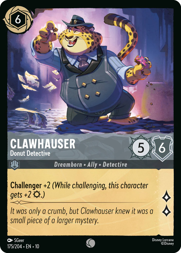 Clawhauser - Donut Detective (175/204 - Whispers in the Well) Common