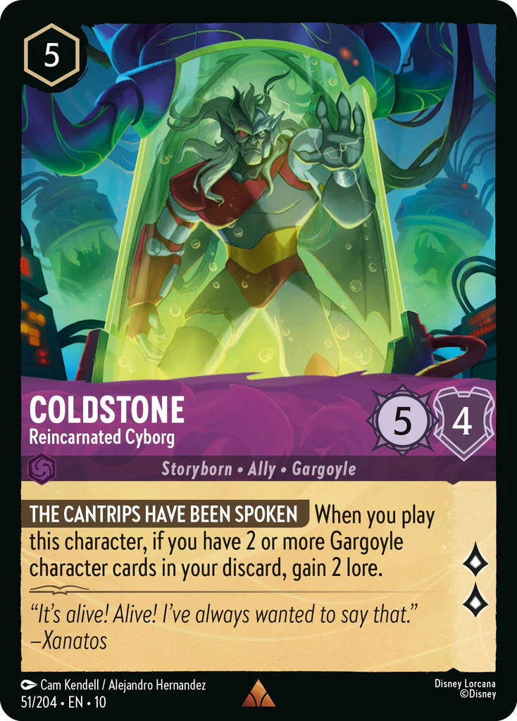 Coldstone - Reincarnated Cyborg (051/204 - Whispers in the Well) Rare