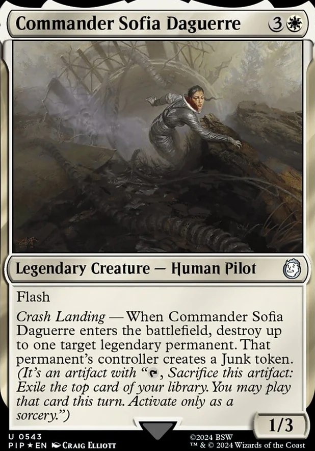 Commander Sofia Daguerre [#0543 Surge Foil] (PIP-U)