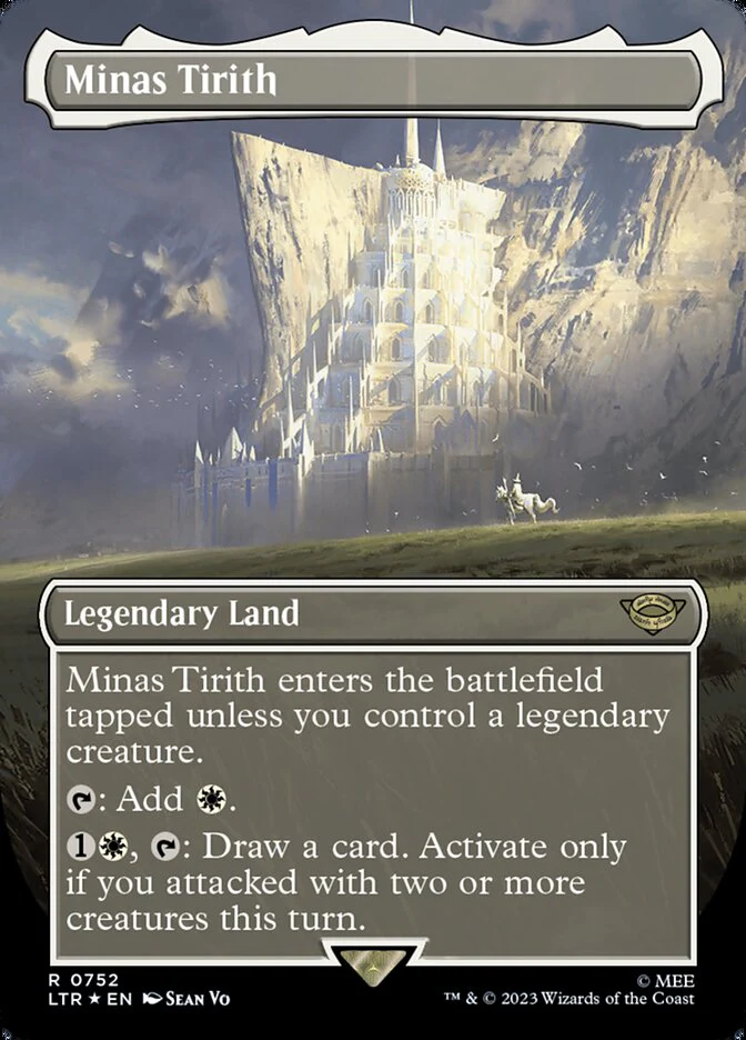Minas Tirith [#0341 Alternate-Art Borderless] (LTR-R) Light Play