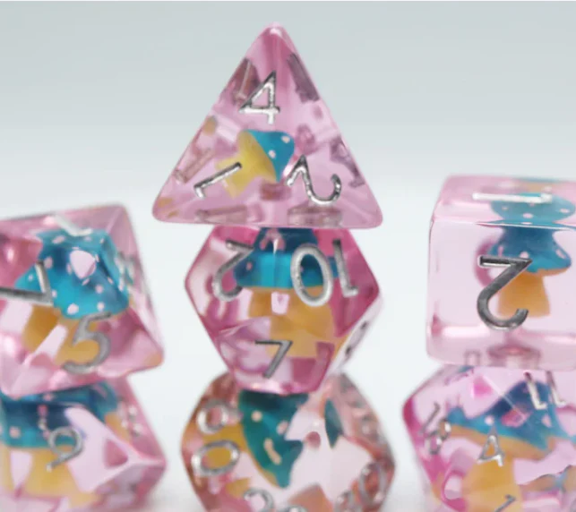 Blue Mushroom RPG Dice Set