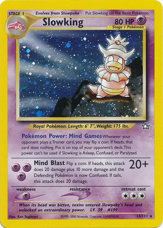 Slowking - 014/111 (N1) Holo Rare - Near Mint Unlimited Holofoil