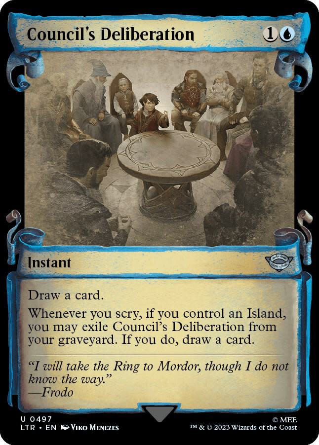Council's Deliberation [#0497 Showcase Scrolls] (LTR-U)