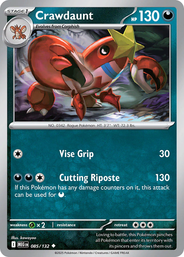 Crawdaunt - 085/132 (MEG) Uncommon