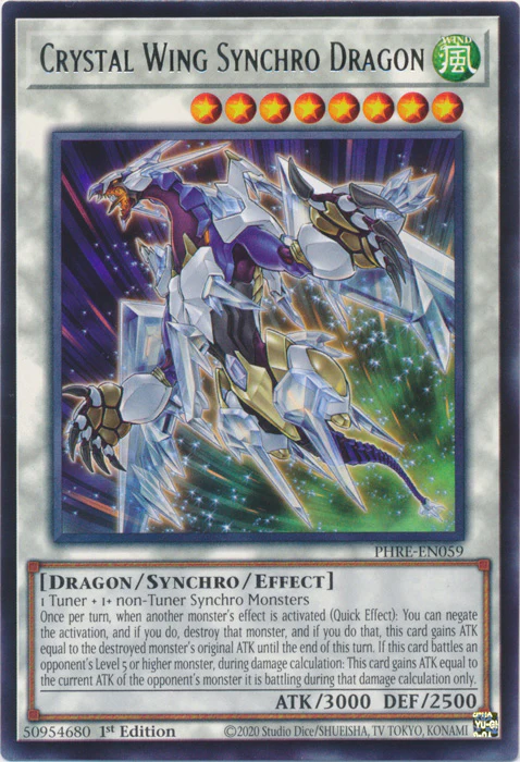 Crystal Wing Synchro Dragon (PHRE-EN059)