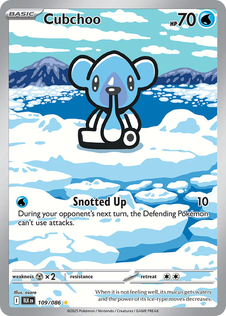 Cubchoo - 109/086 (BLK) Illustration Rare