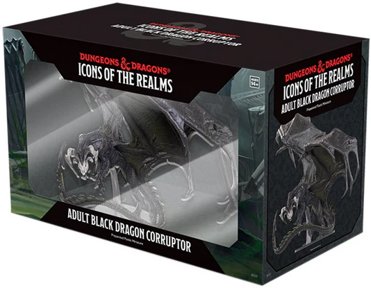 D&D Miniatures: Icons of the Realms - Premium Figure: Adult Black Dragon (2025)