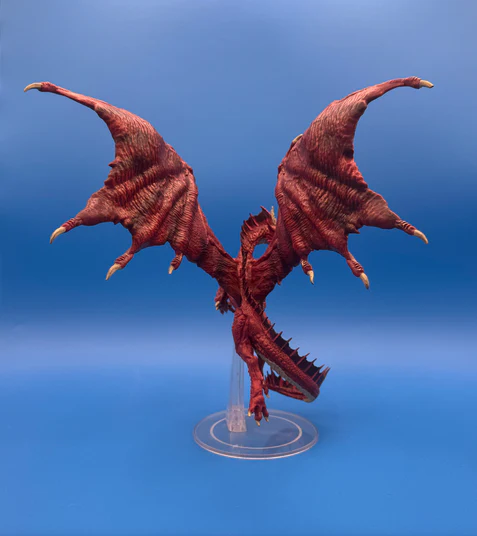 D&D Miniatures: Icons of the Realms - Premium Figure: Adult Red Dragon (USED) Out of Box - Image 3
