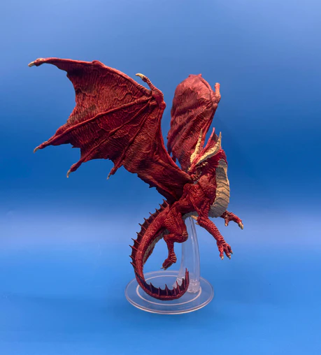 D&D Miniatures: Icons of the Realms - Premium Figure: Adult Red Dragon (USED) Out of Box - Image 4