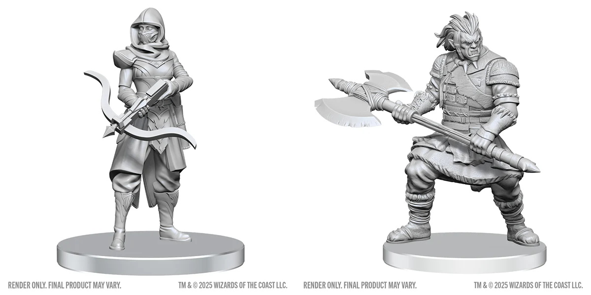 D&D: Nolzur's Marvelous Miniatures - Assassin & Berserker (90809)
