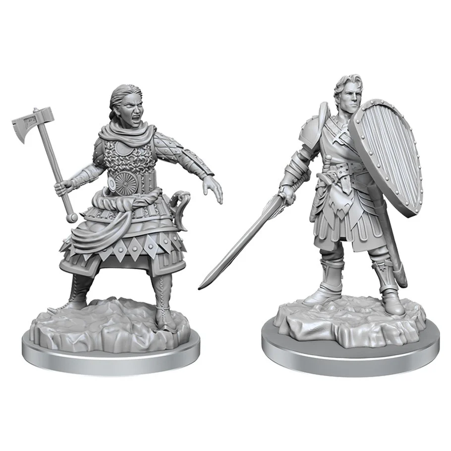 D&D: Nolzur's Marvelous Miniatures - Human Fighters (90639) - Image 2