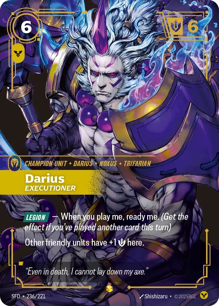 Darius - Executioner (Overnumbered) - 236/221 (SFD) Showcase
