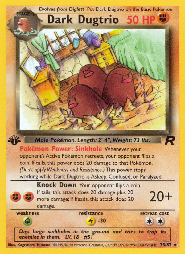 Dark Dugtrio - 23/82 (TR) Rare - Lightly Played 1st Edition