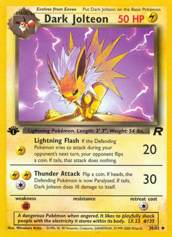 Dark Jolteon - 38/82 (TR) Uncommon - Light Play 1st Edition