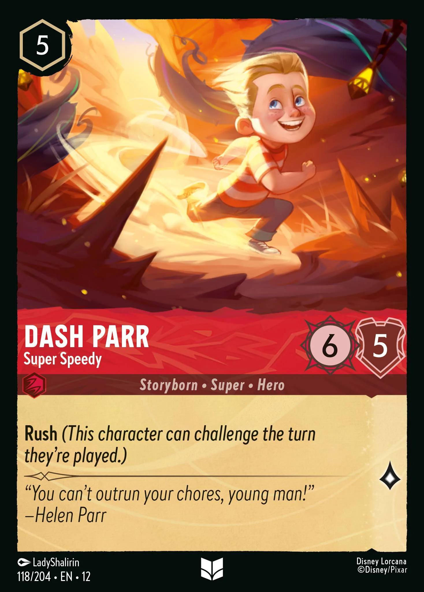 Dash Parr - Super Speedy (Wilds Unknown 118/204) Uncommon