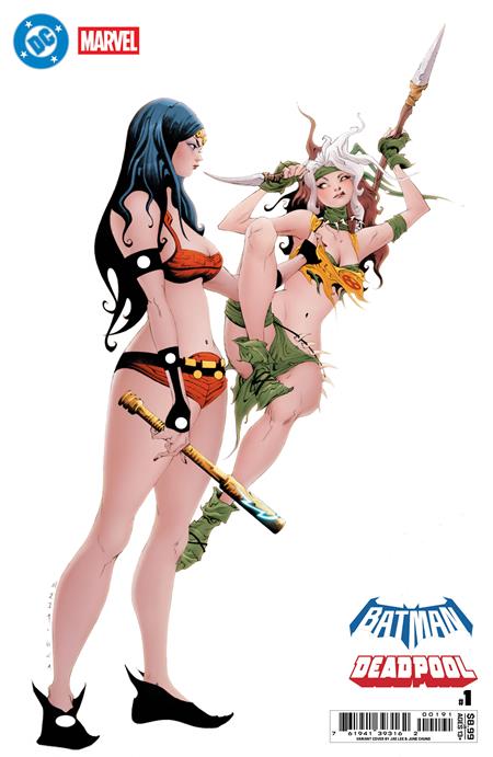 DC MARVEL BATMAN DEADPOOL #1 (ONE SHOT) CVR J JAE LEE BIG BARDA SAVAGE LAND ROGUE CARD STOCK VAR - Image 2