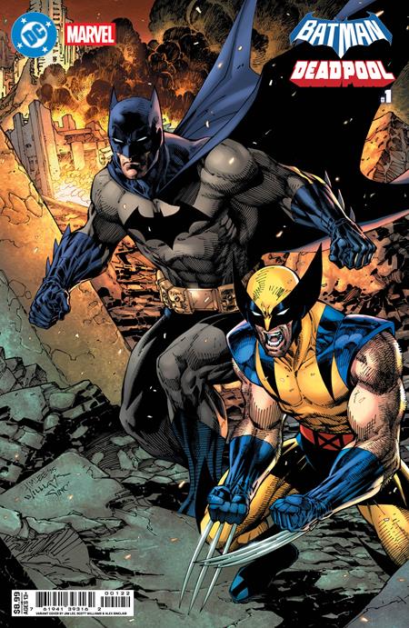 DC MARVEL BATMAN DEADPOOL #1 (ONE SHOT) CVR K JIM LEE BATMAN WOLVERINE CARD STOCK VAR - Image 2