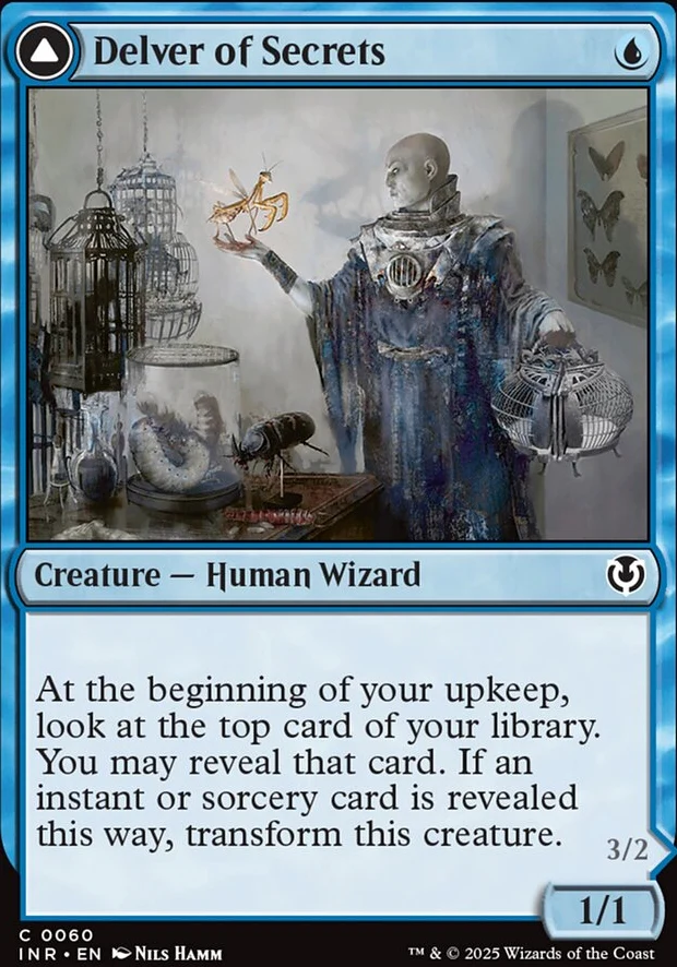 Delver of Secrets // Insectile Aberration [ #0060 ] (INR-C) - Image 2