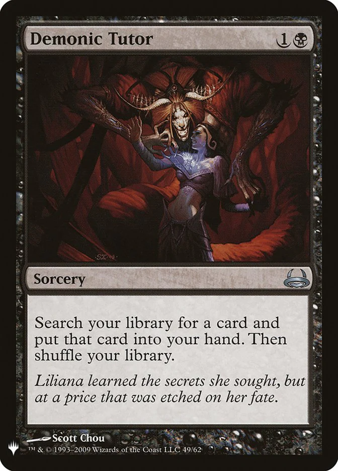 Demonic Tutor (DVD-U-LIST) Moderate Play