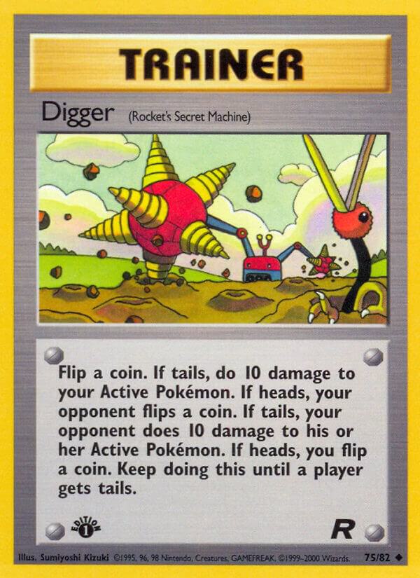 Digger (Rocket's Secret Machine) 75/82 (TR) Uncommon - Heavy Play 1st Edition