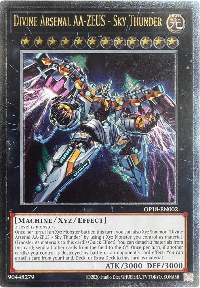 Divine Arsenal AA - Zeus - Sky Thunder (OP18-EN002) Ultimate Rare