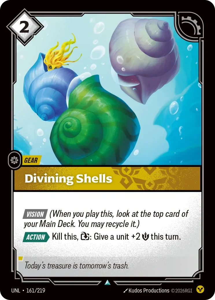 Divining Shells - 161/219 (UNL)  Uncommon