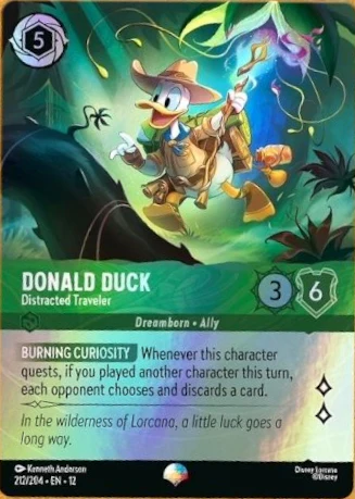 Donald Duck - Distracted Traveler (Wilds Unknown 212/204) Epic
