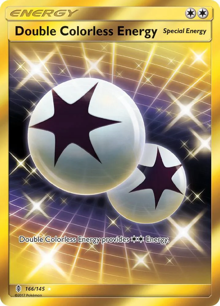 Double Colorless Energy (Secret) - 166/145 (SM:GRI) Secret Rare - Moderate Play Holofoil