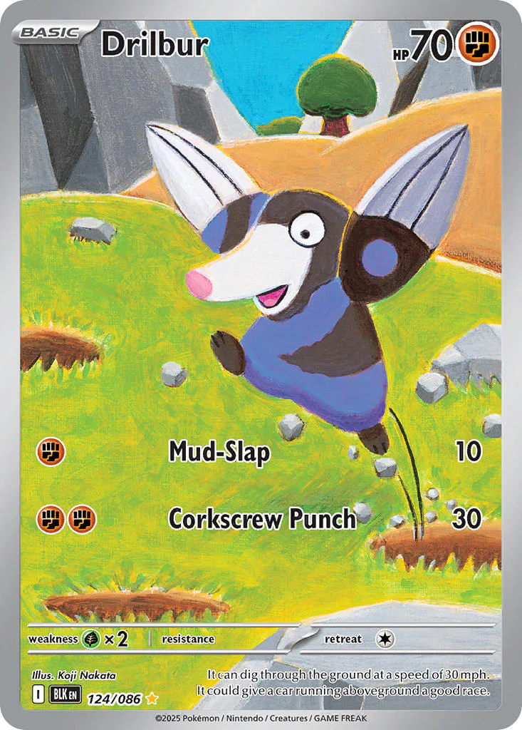 Drilbur - 124/086 (BLK) Illustration Rare