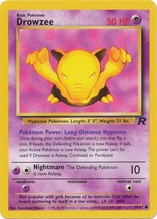 Drowzee - 54/82 (TR) Common - Light Played Unlimited