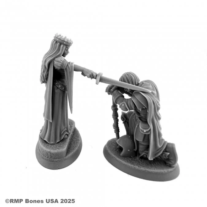 Dungeon Dwellers 07210: The Oath - Queen and Knight Vignette