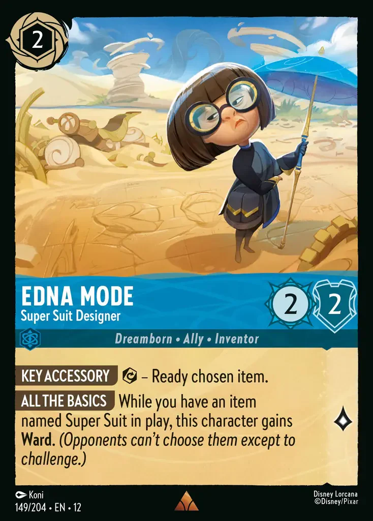 Edna Mode - Super Suit Designer (Wilds Unknown 149/204) Rare