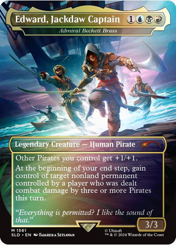 Edward. Jackdaw Captain//Admiral Beckett Brass [#1561] (SLD-M-FOIL)