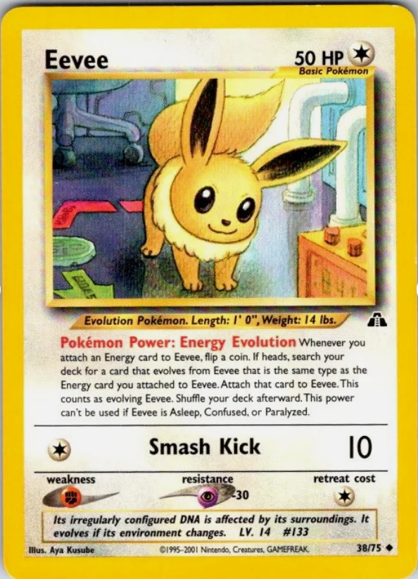 Eevee - 38/75 (N2) Uncommon - Damaged Unlimited