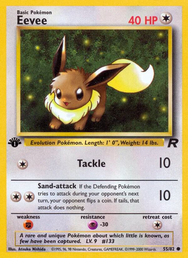 Eevee - 55/82 (TR) Common - 1st Edition Near Mint