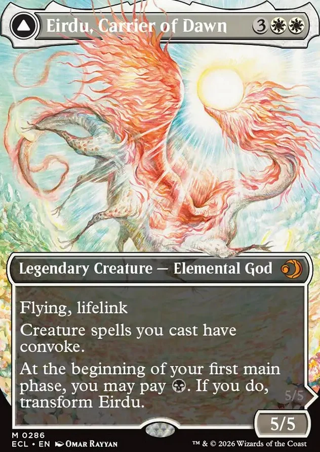 Eirdu, Carrier of Dawn // Isilu, Carrier of Twilight [ #0286 Borderless ] (ECL-M) - Image 2