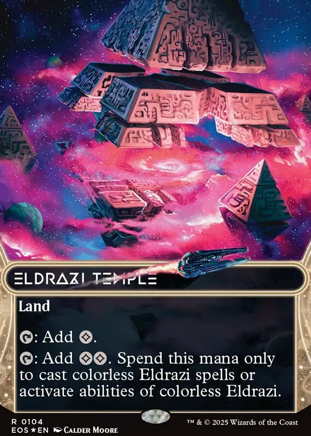 Eldrazi Temple [ #0104 Galaxy Foil Borderless Stellar Sights ] (EOS-R)
