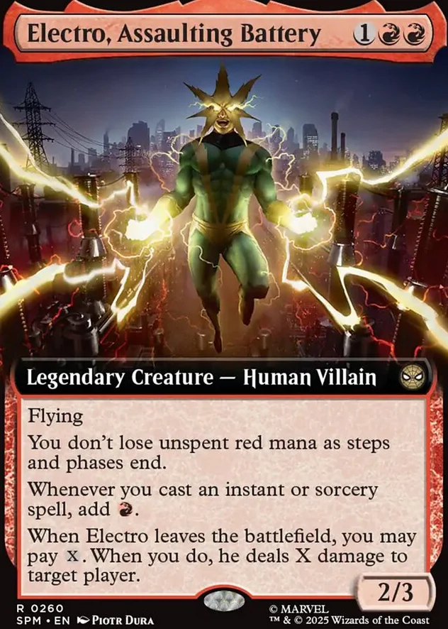Electro, Assaulting Battery [ #0260 Extended Art ] (SPM-R) - Image 2
