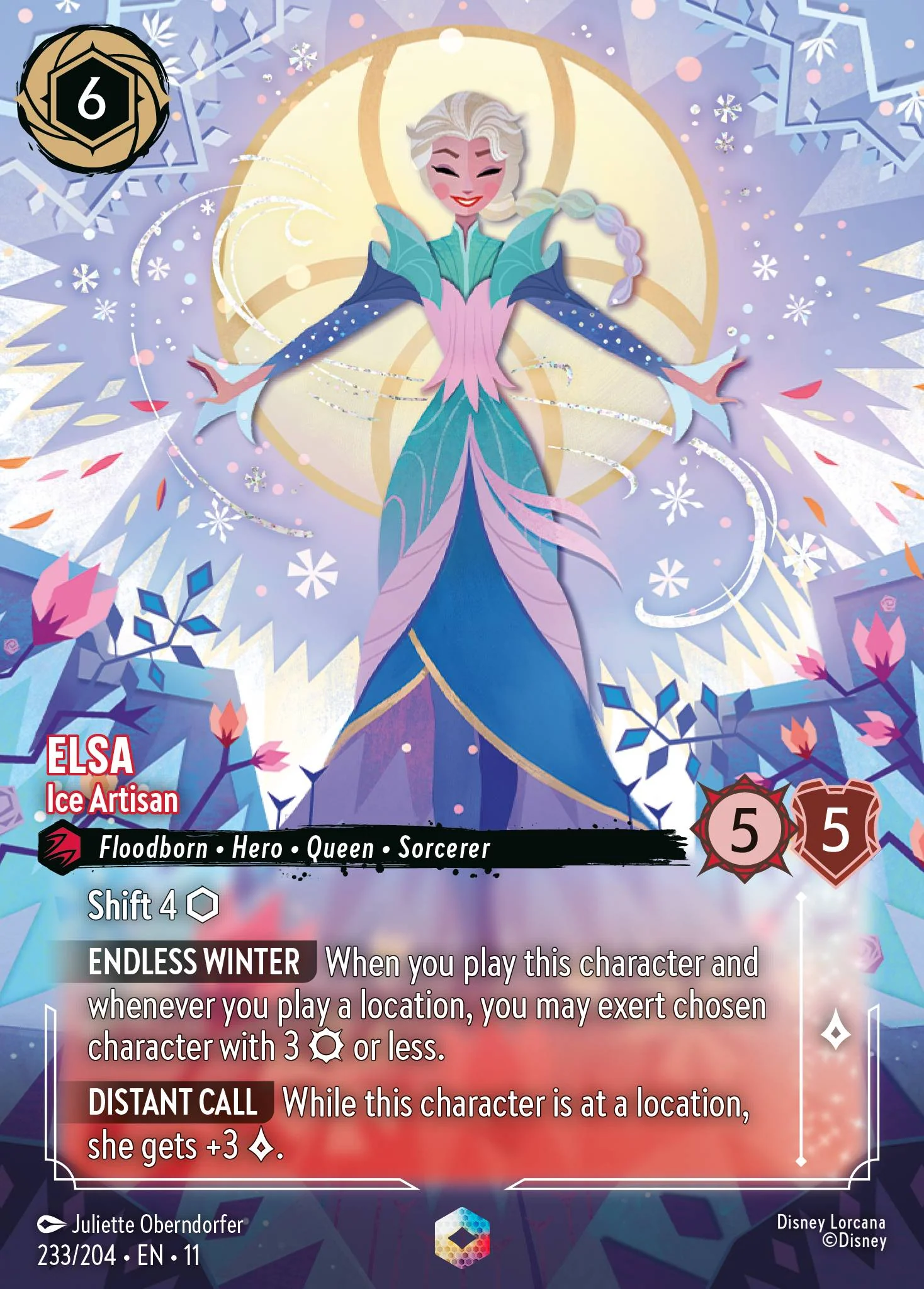 Elsa - Ice Artisan  (233/204 - Winterspell)  Enchanted