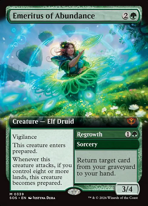 Emeritus of Abundance // Regrowth [ #0339 Extended Art ] (SOS-M)