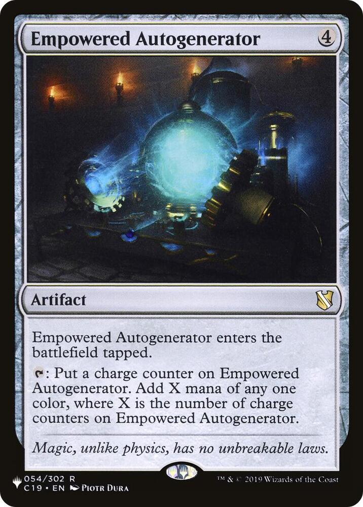 Empowered Autogenerator (C19-R-List)