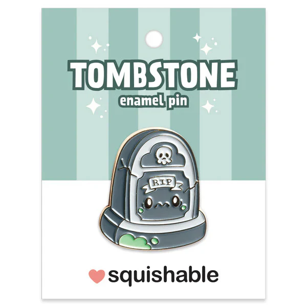 Squishable: Enamel Pin - Tombstone