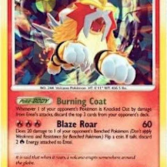 Entei LV. 43  - 4/132 Cracked Ice Holo (MCAP) Promo - Heavy Play Holofoil