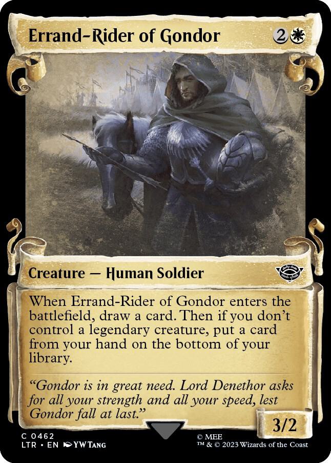 Errand-Rider of Gondor [#0462 Showcase Scrolls] (LTR-C-Foil)