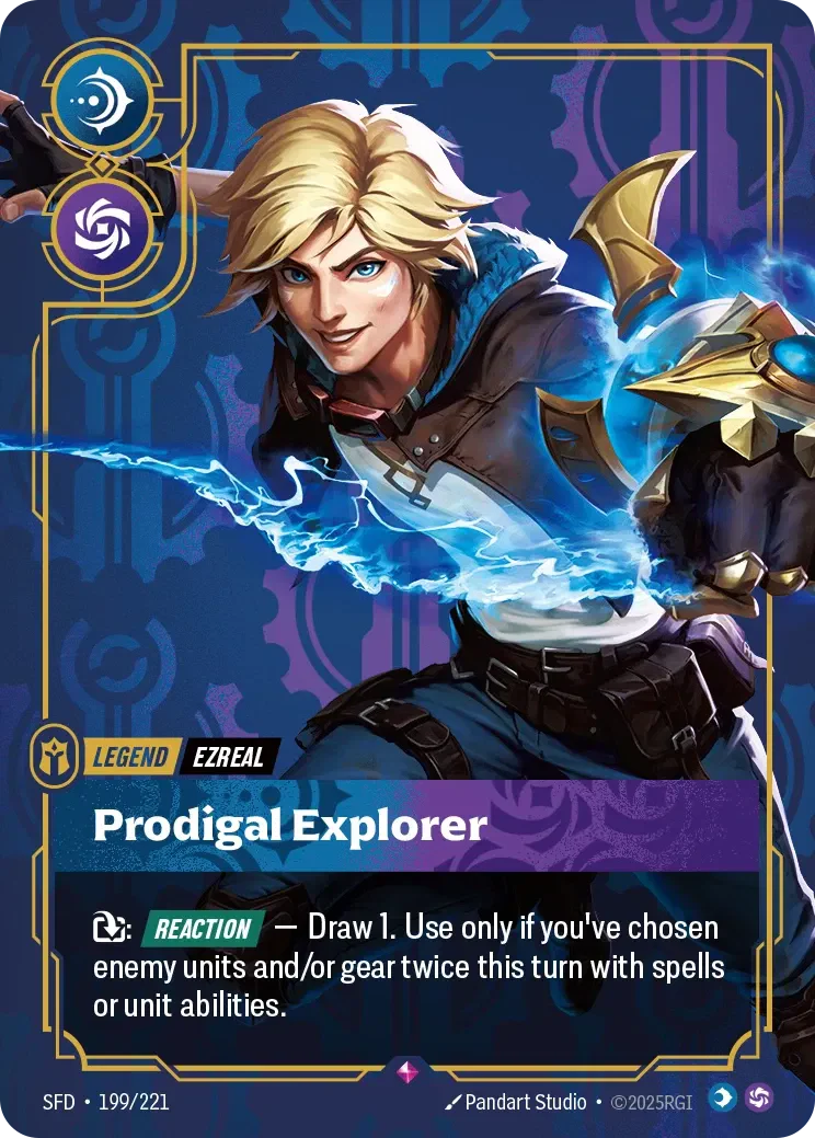 Ezreal - Prodigal Explorer - 199/221 (SFD) Rare