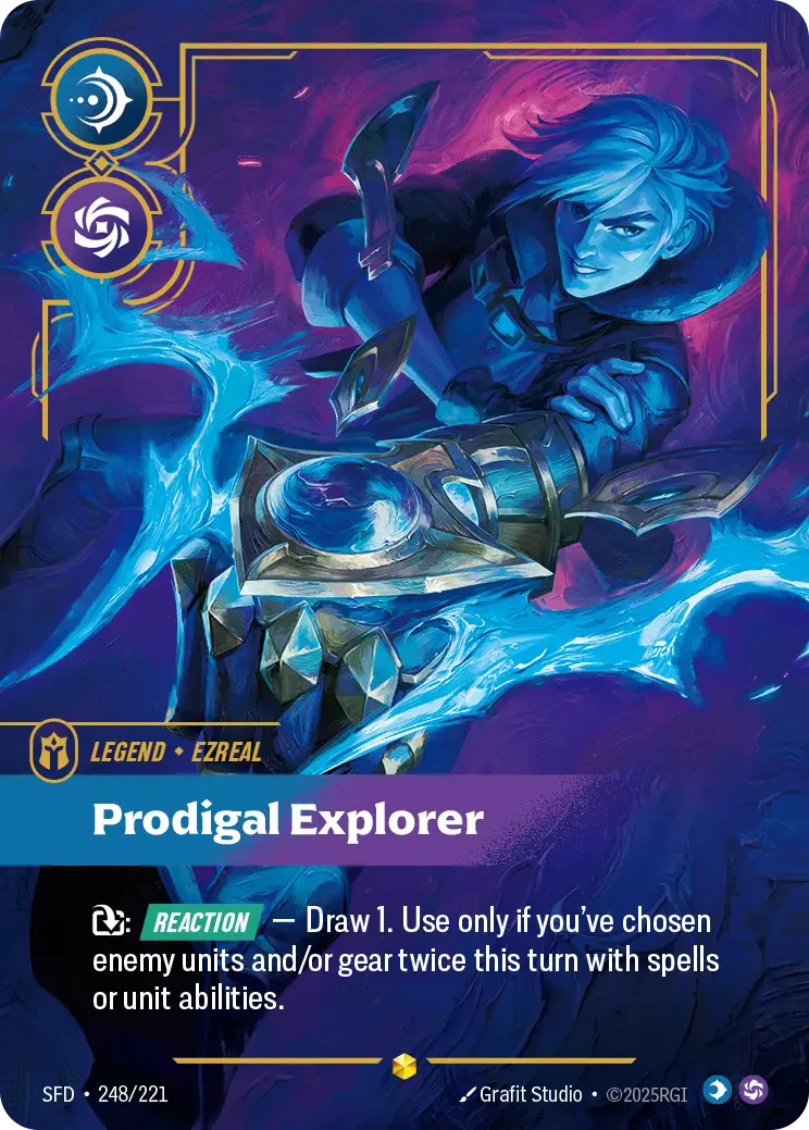 Ezreal - Prodigal Explorer (Overnumbered) - 248/221 (SFD) Showcase