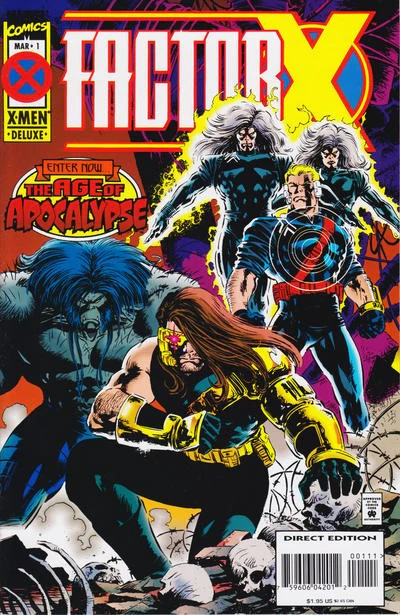 Factor-X (1995 Series) #1 (9.4) 1st App of Bedlam (Jesse Aaronson)