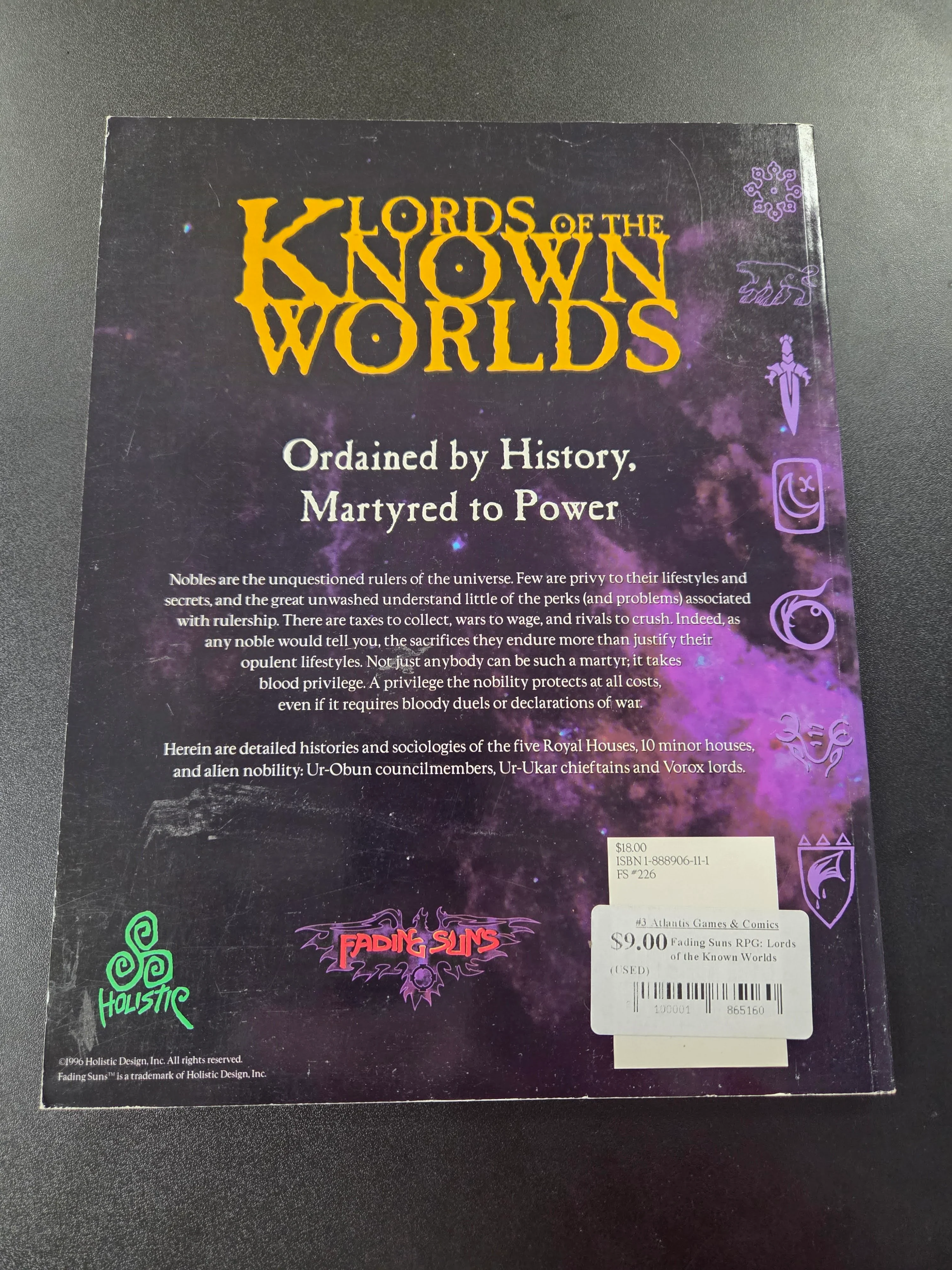 Fading Suns RPG: Lords of the Known Worlds (USED) - Image 2