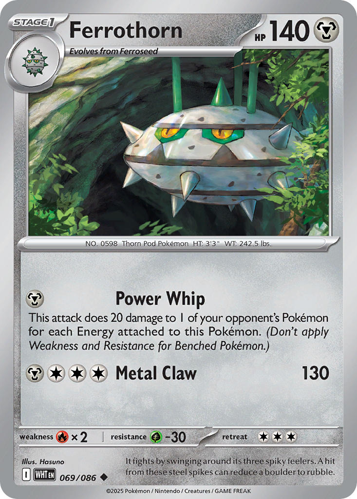 Ferrothorn (Master Ball Pattern) - 069/086 (WHT) Uncommon