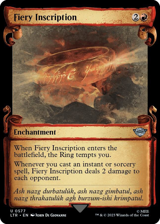 Fiery Inscription  [#0577 Showcase Scrolls] (LTR-U-Foil)